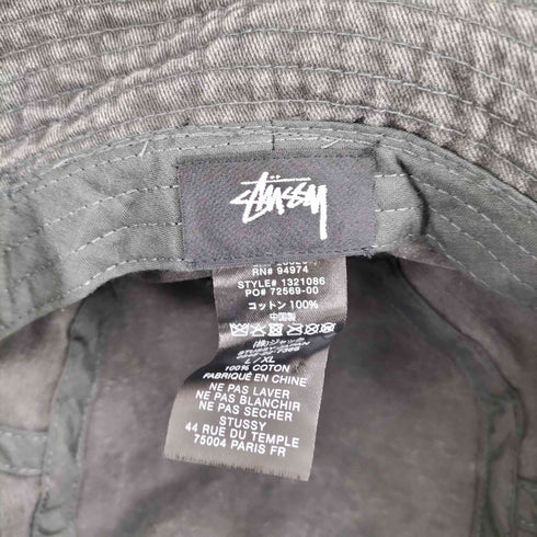 ステューシー Stussy ロゴ刺繍 バケットハット メンズ L