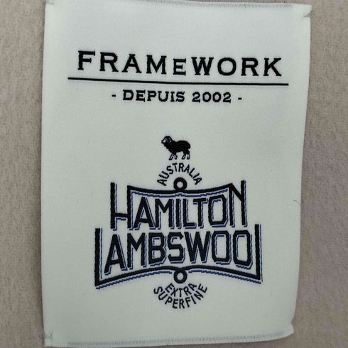 フレームワーク FRAMeWORK HAMILTON WOOL ハミルトン ラム ウール 2WAY リバーコート レディース JPN:38