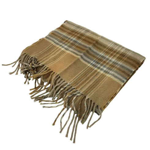 ザイノウエブラザーズ THE INOUE BROTHERS アルパカ チェック柄 マフラー メンズ