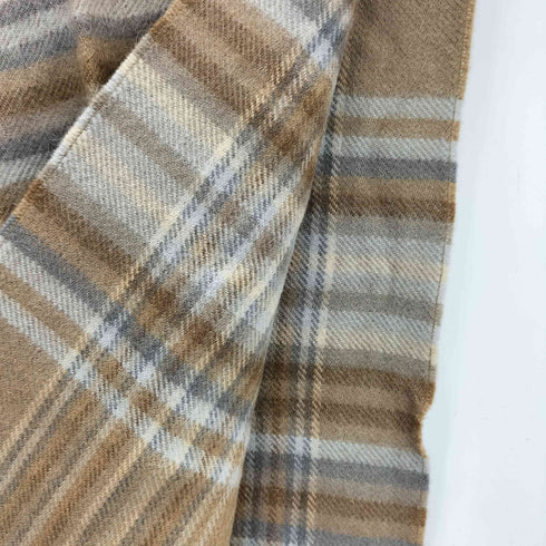 ザイノウエブラザーズ THE INOUE BROTHERS アルパカ チェック柄 マフラー メンズ