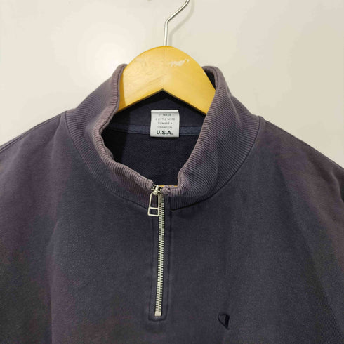 チャンピオン Champion ロゴ刺繍 ハーフジップ スウェット メンズ JPN:XL