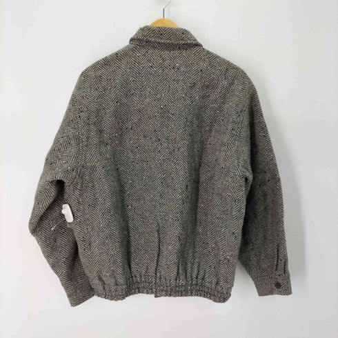 ウール混 ヘリンボーンフルジップブルゾン メンズ import:L