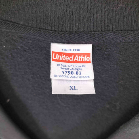 ユナイテッドアスレ UNITED ATHLE 10.0オンス T/C ルーズフィット スウェット カーディガン メンズ import:XL