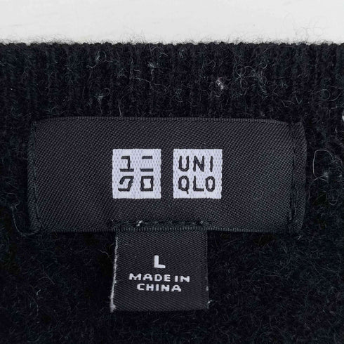 ユニクロ UNIQLO カシミヤVネックセーター メンズ JPN:L