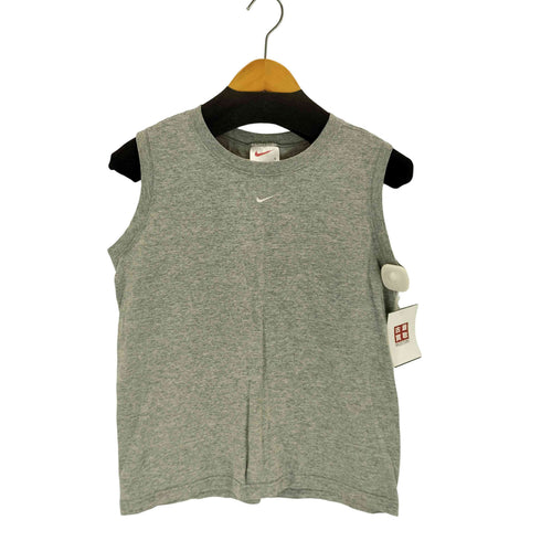 ナイキ NIKE USA製 銀タグ スウッシュ刺繍タンクトップ メンズ import:L