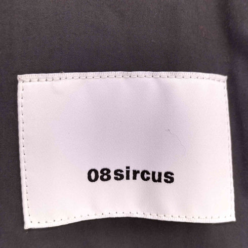 ゼロエイトサーカス 08sircus 日本製 ウール リネン シェイプ ロング コート レディース JPN:0