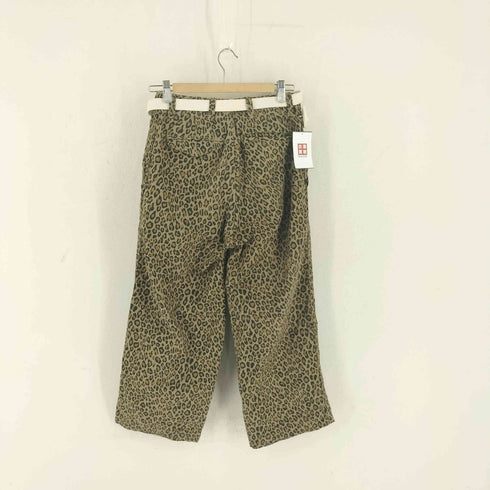 マスターアンドコー MASTER&CO. レオパード柄 ベルト付き コットン チノ パンツ レディース JPN:XS