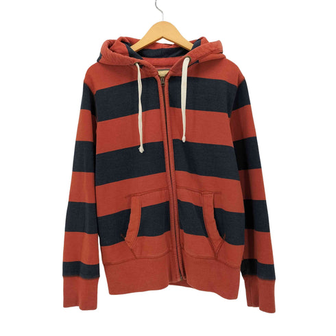 ROEBUCK&CO ボーダー ジップアップフーディ メンズ import:S