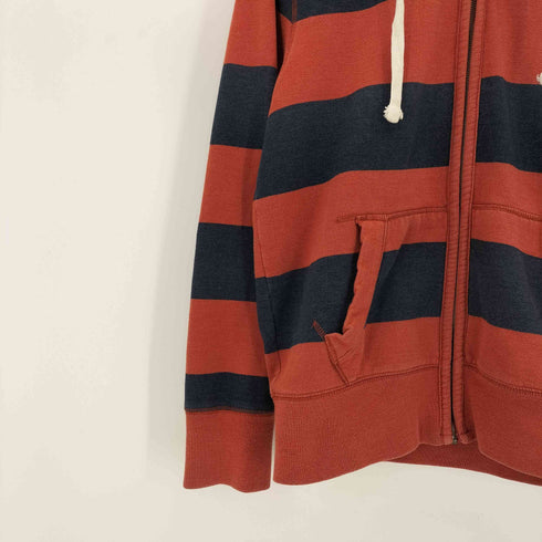 ROEBUCK&CO ボーダー ジップアップフーディ メンズ import:S