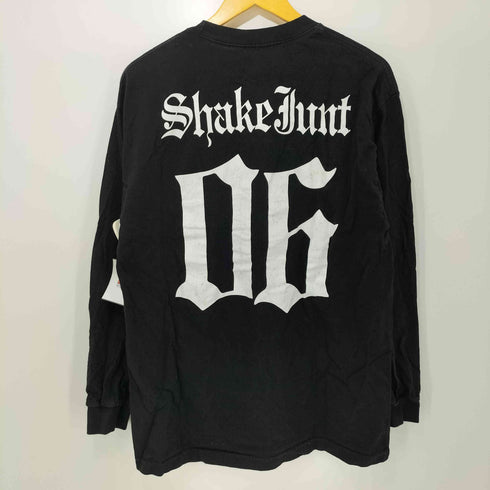 SHAKE JUNT 両面 プリント クルーネック L/S Tシャツ メンズ import:L