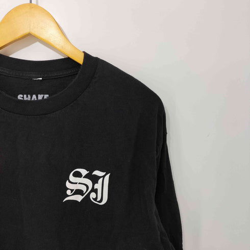 SHAKE JUNT 両面 プリント クルーネック L/S Tシャツ メンズ import:L