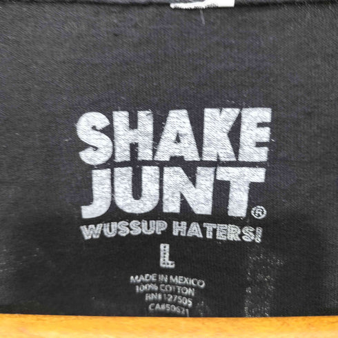 SHAKE JUNT 両面 プリント クルーネック L/S Tシャツ メンズ import:L