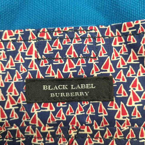 バーバリーブラックレーベル BURBERRY BLACK LABEL ロゴプリント キャンバス 2WAYトートバッグ メンズ
