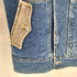 モルガンオム MORGAN HOMME cow leather バック刺繍デザインカウレザー切替比翼デニムジャケット メンズ M