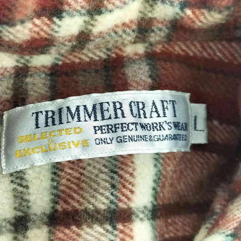 TRIMMER CRAFT 80-90s ヘビーネルシャツ メンズ import:L