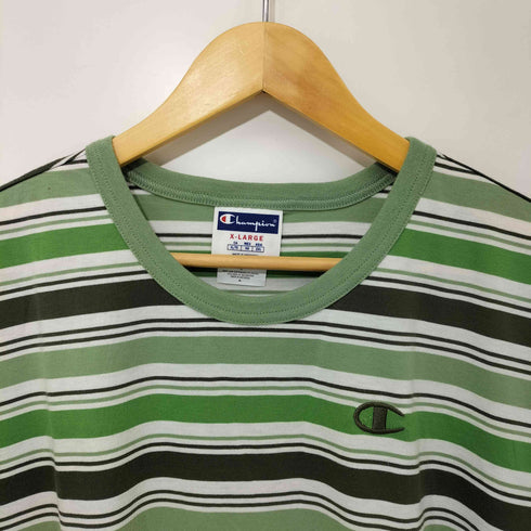 チャンピオン Champion Yarn-Dye Stripe S/S T-Shirt ヤーンダイ ストライプ Tシャツ メンズ import:XL