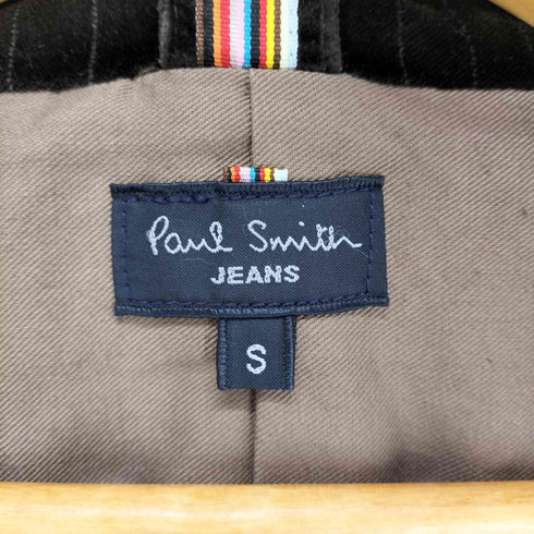 ポールスミスジーンズ Paul Smith JEANS ストライプ柄ベロア地2Bテーラードジャケット メンズ S