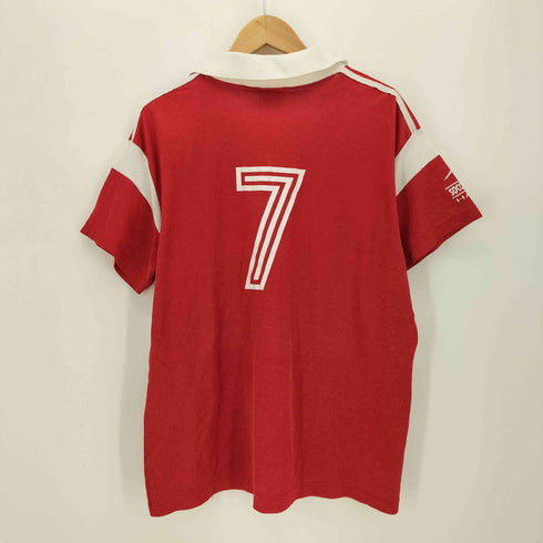 アディダス adidas 80S USA製 トレフォイルロゴ Hawaii Soccer Association ハワイ ナンバリング サッカー ゲームシャツ メンズ