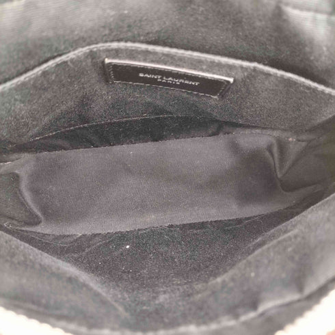 サンローランパリ SAINT LAURENT PARIS ロゴエンボス レザー タッセル ショルダーバッグ レディース