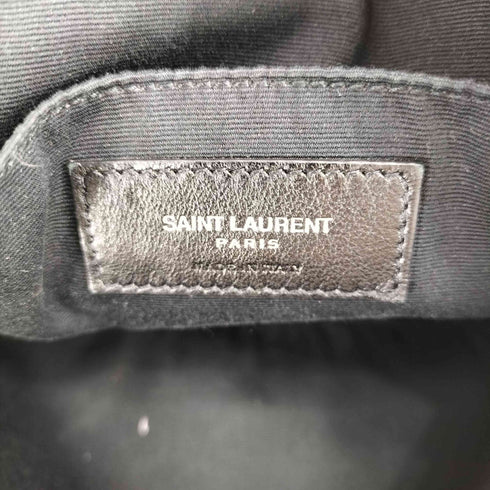 サンローランパリ SAINT LAURENT PARIS ロゴエンボス レザー タッセル ショルダーバッグ レディース