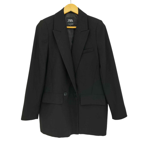 ザラ ZARA LOOSE-FITTING BLAZER ダブルブレスト オーバーサイズ テーラードジャケット レディース import:M