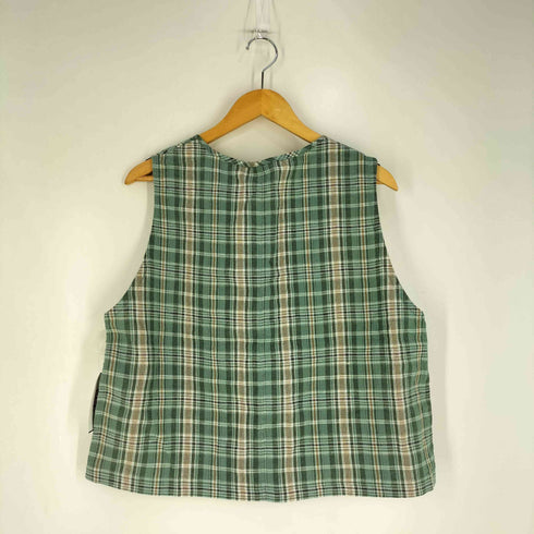 サマンサモスモス samansa Mos2 Cross Linen 並びボタンベスト レディース FREE