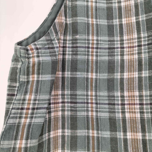 サマンサモスモス samansa Mos2 Cross Linen 並びボタンベスト レディース FREE