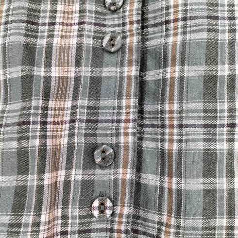 サマンサモスモス samansa Mos2 Cross Linen 並びボタンベスト レディース FREE