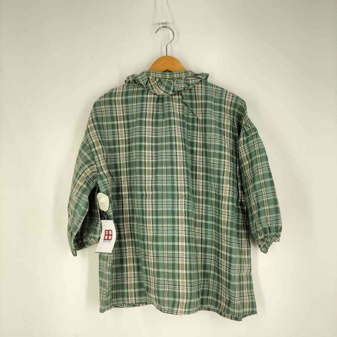 サマンサモスモス samansa Mos2 Cross Linen フリルブラウス レディース FREE