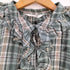 サマンサモスモス samansa Mos2 Cross Linen フリルブラウス レディース FREE