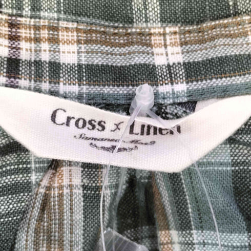 サマンサモスモス samansa Mos2 Cross Linen フリルブラウス レディース FREE