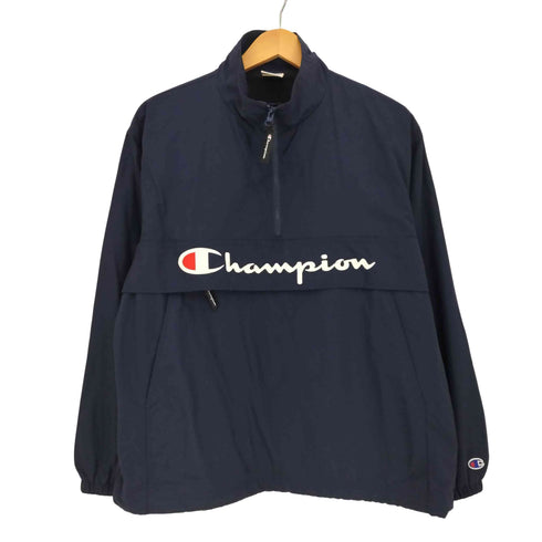 チャンピオン Champion ロゴ刺繍 裏地メッシュ ナイロン アノラックパーカー メンズ import:M