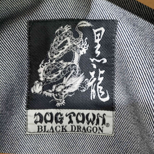 ドッグタウン DOG TOWN 90s Black Dragon 黒龍 フロントロゴ刺繍 バック刺繍 デニム カバーオール メンズ JPN:XL