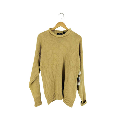 ストラクチャー STRUCTURE 90s 旧タグ 香港製 シルク混 ニットトップス メンズ import:L