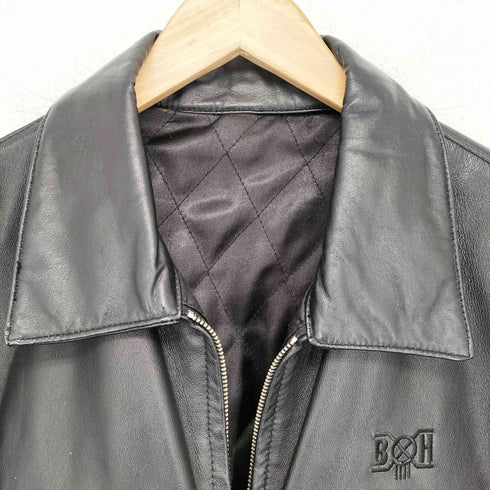 バウンティーハンター BOUNTY HUNTER レザーシングルライダースジャケット メンズ import:M