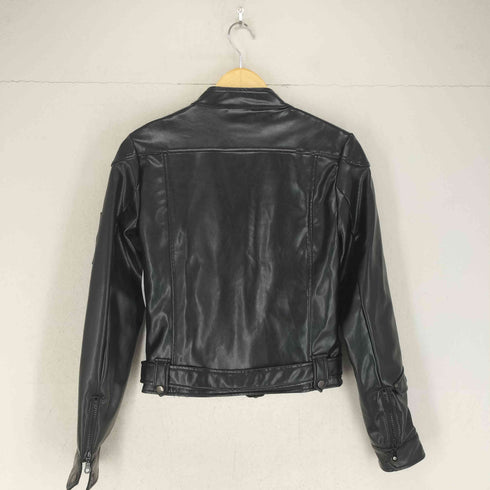 Rote Rose フェイクレザーライダースジャケット Y2K レディース M