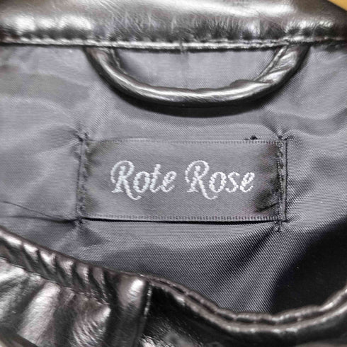Rote Rose フェイクレザーライダースジャケット Y2K レディース M