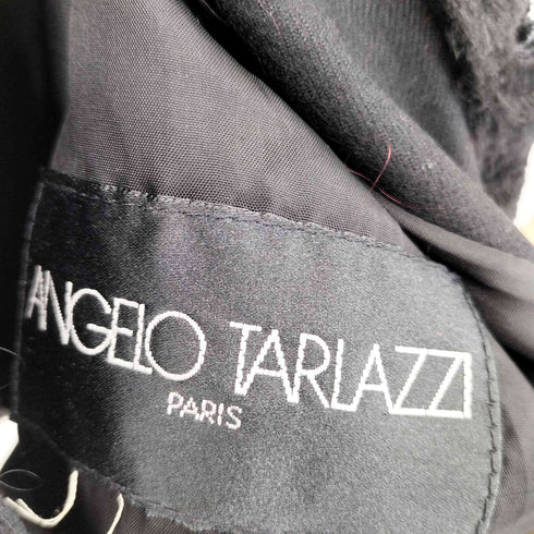 ANGELO TARLAZZI フロントボタン ロングスリーブ 切り返し ファージャケット レディース