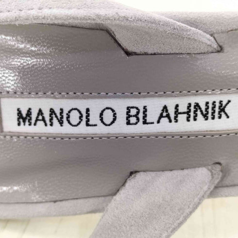 マノロブラニク MANOLO BLAHNIK MAYSLI スエード パンプス レディース 37 1/2
