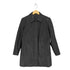 ギャップ Gap 00s OLD lamb leather ラムレザー比翼ステンカラーコート レディース S