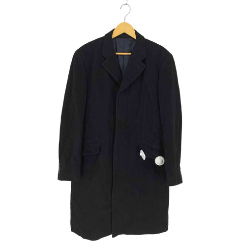 JOHN PEARSE cashmere カシミヤ混比翼ステンカラーコート メンズ LL