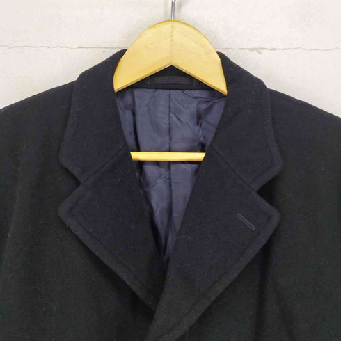 JOHN PEARSE cashmere カシミヤ混比翼ステンカラーコート メンズ LL
