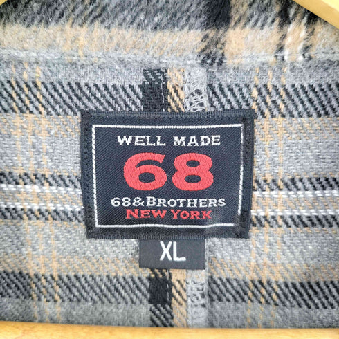 シックスティエイトアンドブラザーズ 68&BROTHERS HW Flannel Plaid Shirts メンズ import:XL