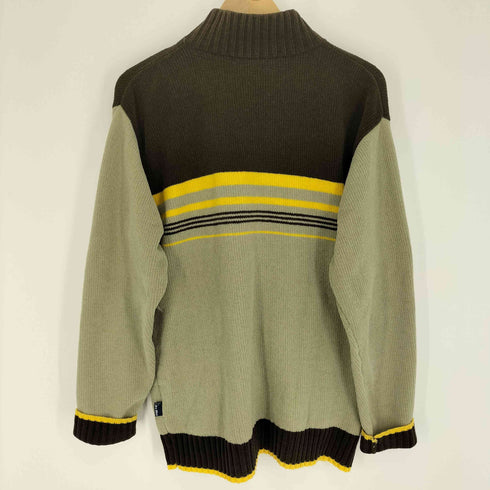 DA HUI 90-00S スタンドネック ジップアップ ニット ジャケット メンズ import:L