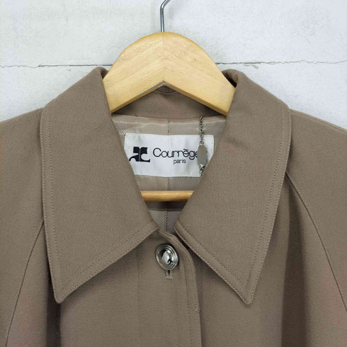 クレージュ courreges 比翼ステンカラーコート レディース 9AR