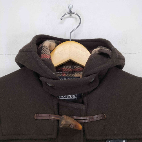 グローバーオール Gloverall MADE IN ENGLAND 裏地チェックダッフルコート レディース