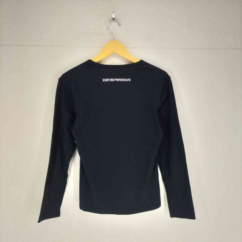 エンポリオアルマーニ EMPORIO ARMANI ラインストーンデザインVネックカットソー メンズ S