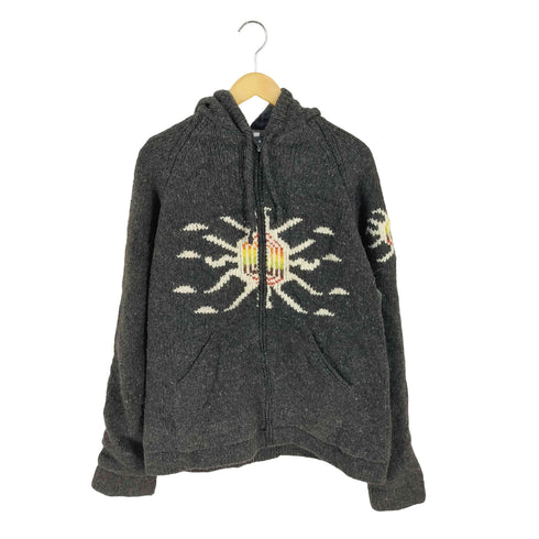 エクアドルニット ジップニットパーカー メンズ import:XL