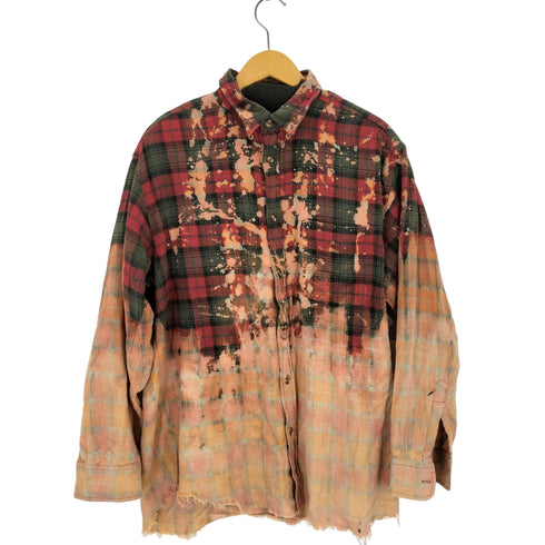 フェイデッドグローリー FADED GLORY ブリーチフランネルチェックシャツ メンズ import:L
