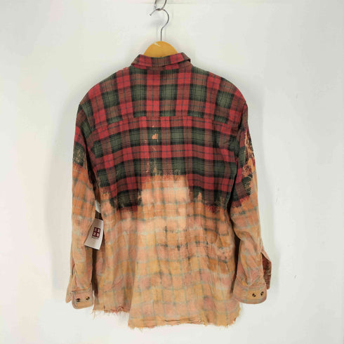 フェイデッドグローリー FADED GLORY ブリーチフランネルチェックシャツ メンズ import:L